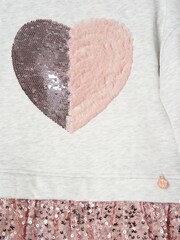 Angel & Rocket Grey Madelyn Sequin Skirt Sweat Dress - Image 6 of 6
