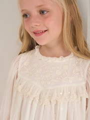 Angel & Rocket Cream Beau Embroidered Boho Dress - Image 2 of 6