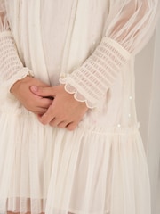 Angel & Rocket Cream Beau Embroidered Boho Dress - Image 3 of 6