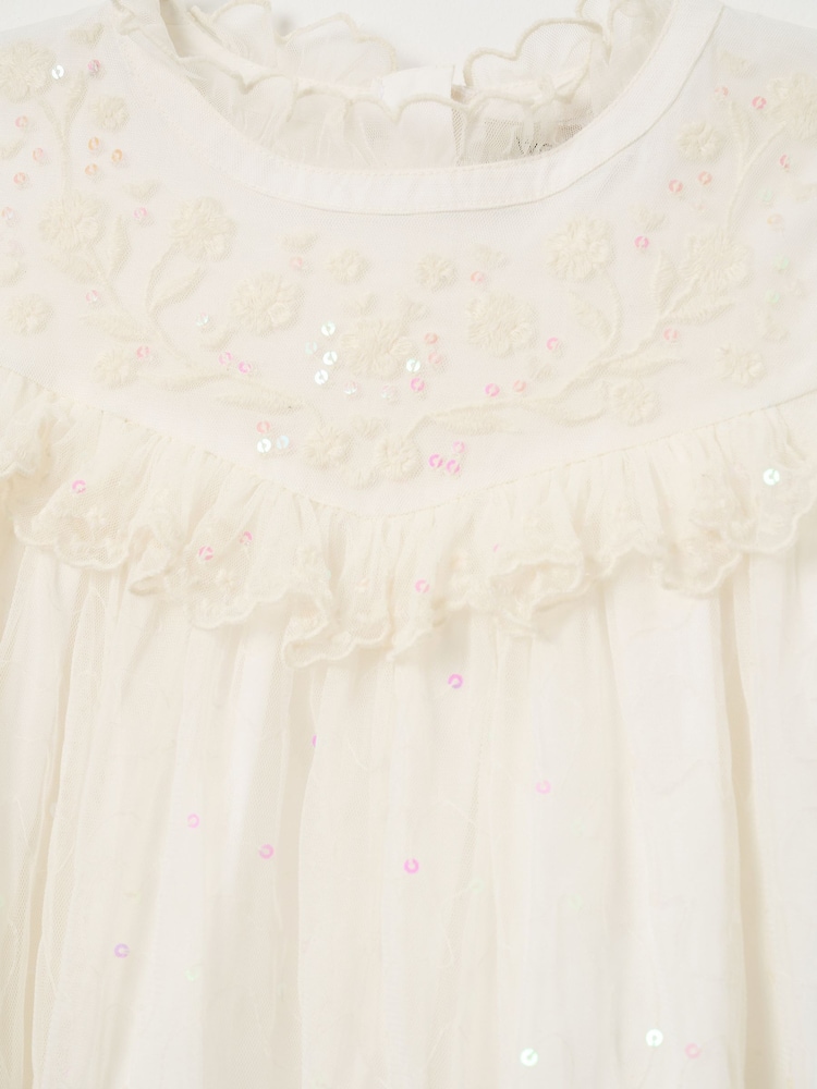 Angel & Rocket Cream Beau Embroidered Boho Dress - Image 6 of 6