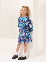 Angel & Rocket Blue Willow Mock Wrap Frill Skirt - Image 1 of 5