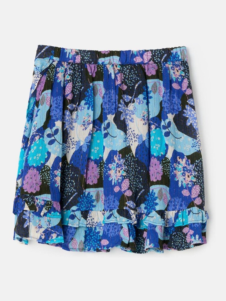 Angel & Rocket Blue Willow Mock Wrap Frill Skirt - Image 4 of 5
