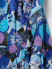 Angel & Rocket Blue Willow Mock Wrap Frill Skirt - Image 5 of 5