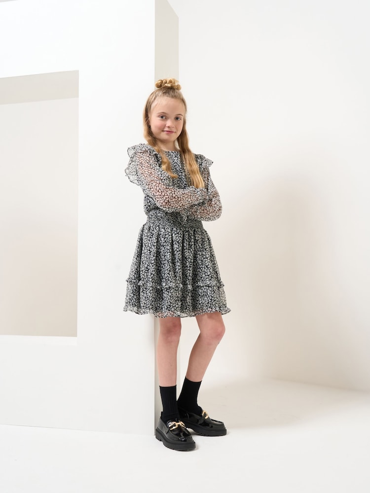 Angel & Rocket Becci Georgette Rara Black Skirt - Image 1 of 5