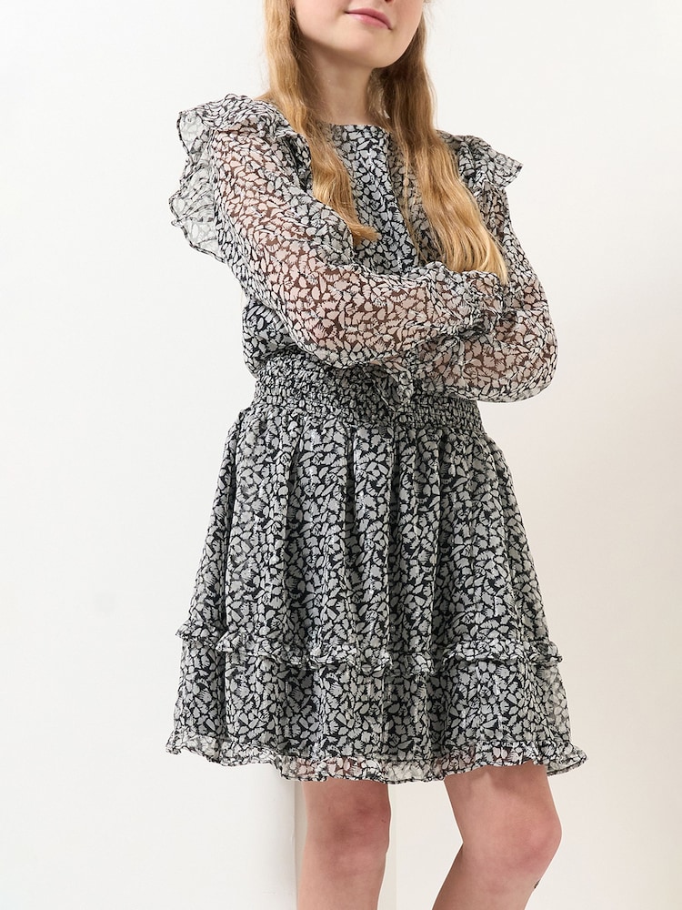 Angel & Rocket Becci Georgette Rara Black Skirt - Image 2 of 5