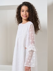 Angel & Rocket White Lace Bell Boho Dress - Image 2 of 3