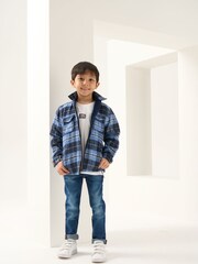 Angel & Rocket Blue Mac Reversible Double Pocket Shirt - Image 3 of 7