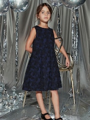 Navy Blue/ Black Floral (3-16yrs) - Image 1 of 8