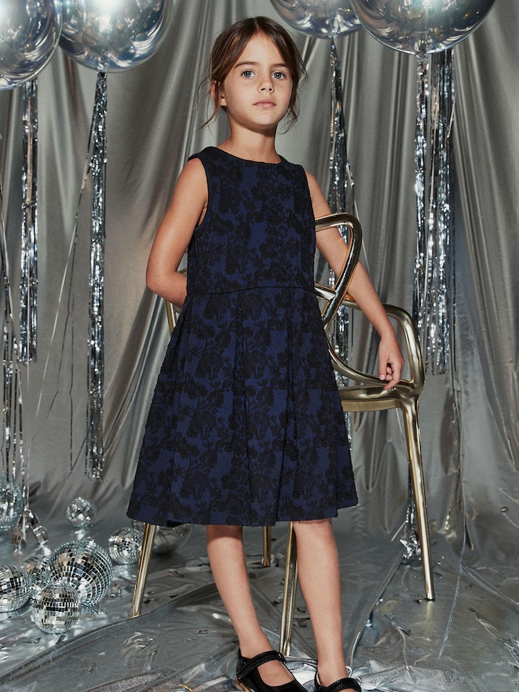 Navy Blue/ Black Floral (3-16yrs) - Image 1 of 8