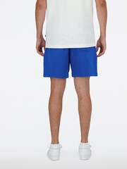 New Balance Blue 100% Cotton Fleece Shorts - Image 2 of 5