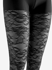 Black Lace Maternity Pattern Tights - Image 6 of 6