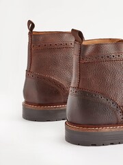 Brown Modern Heritage Brogue Boots - Image 5 of 6