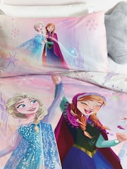 Disney Frozen Pink 100% Cotton Duvet Cover and Pillowcase Set - Image 3 of 9