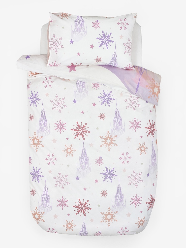 Disney Frozen Pink 100% Cotton Duvet Cover and Pillowcase Set - Image 7 of 9