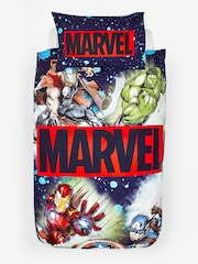 Blue Marvel 100% Cotton Duvet Cover and Pillowcase Set - Image 7 of 10