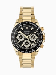Sekonda Mens Circuit 39mm Analogue Gold Tone Watch With Case And Stainless Steel Bracelet With Dial - Image 2 of 6