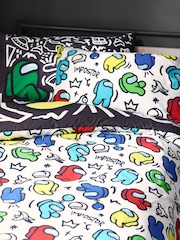 Black Among Us 100% Cotton Duvet Cover and Pillowcase Set - Image 3 of 7