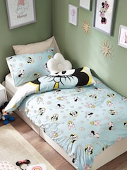 White Disney Minnie Mouse 100% Cotton Single Duvet Cover and Pillowcase Set - Image 2 of 10