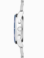 Sekonda Mens Midnight 44mm Analogue Silver Tone Watch With Case And Stainless Steel Bracelet With Dark Blue Dial - Image 4 of 6