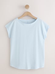 Blue/Pink/Brown Grown On Cap Sleeve T-Shirts 3 Pack - Image 8 of 11