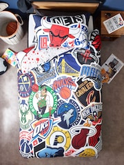NBA 100% Cotton Single Duvet Cover and Pillowcase Set - Billede 4 af 7