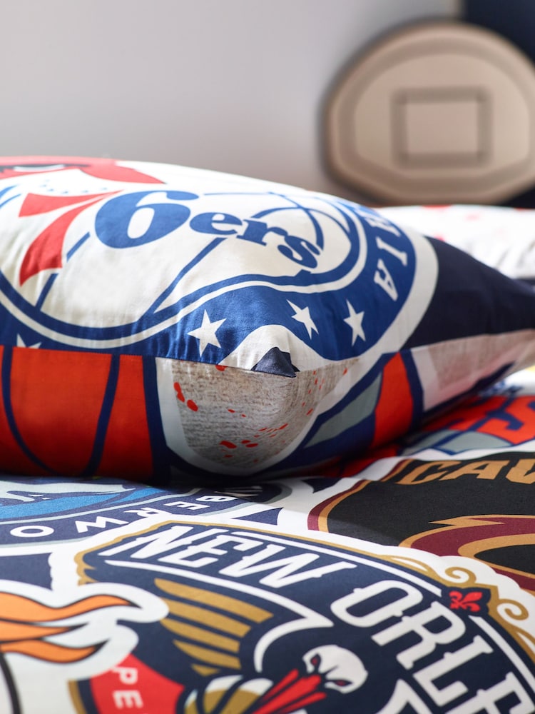 Juego de funda de edredón y funda de almohada individual de algodón 100 % con diseño de la NBA - Imagen 7 de 7 Juego de funda de edredón y funda de almohada individual de algodón 100 % con diseño de la NBA - Imagen 7 de 7