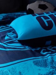 Blue Manchester City 100% Cotton Single Duvet Cover and Pillowcase Set - Image 4 of 9
