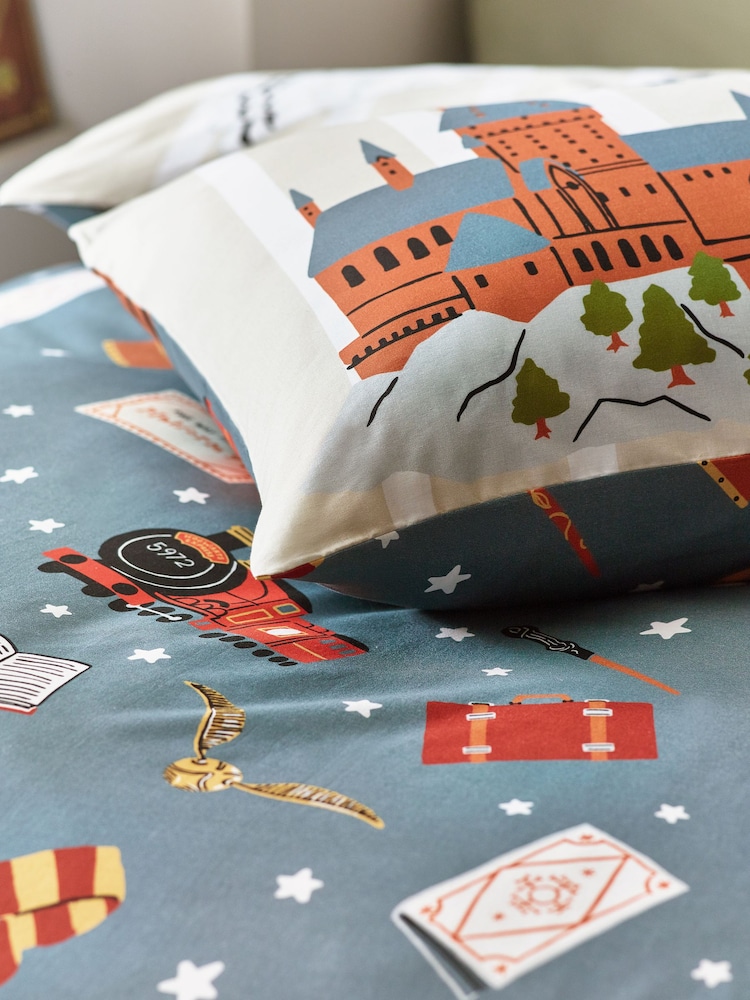 Natural Harry Potter 100% Cotton Duvet Cover and Pillowcase Set - Image 7 of 7