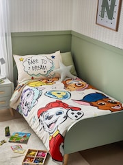 Green/Ecru Cream PAW Patrol Duvet Cover and Pillowcase Set - Image 1 of 7