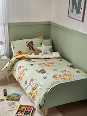 Green/Ecru Cream PAW Patrol Duvet Cover and Pillowcase Set - Image 2 of 7