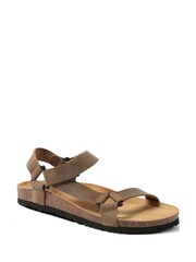 Jones Bootmaker Leather Strappy Brown Sandals - Image 2 of 2