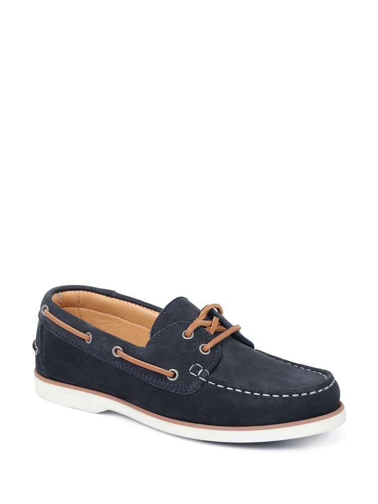 Jones Bootmaker Green Patrizia Leather Boat Shoes - Image 2 of 5