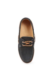 Jones Bootmaker Green Patrizia Leather Boat Shoes - Image 4 of 5