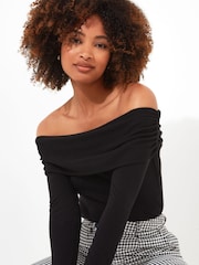 Black - Joe Browns Bardot Jersey Top - Image 6 of 7