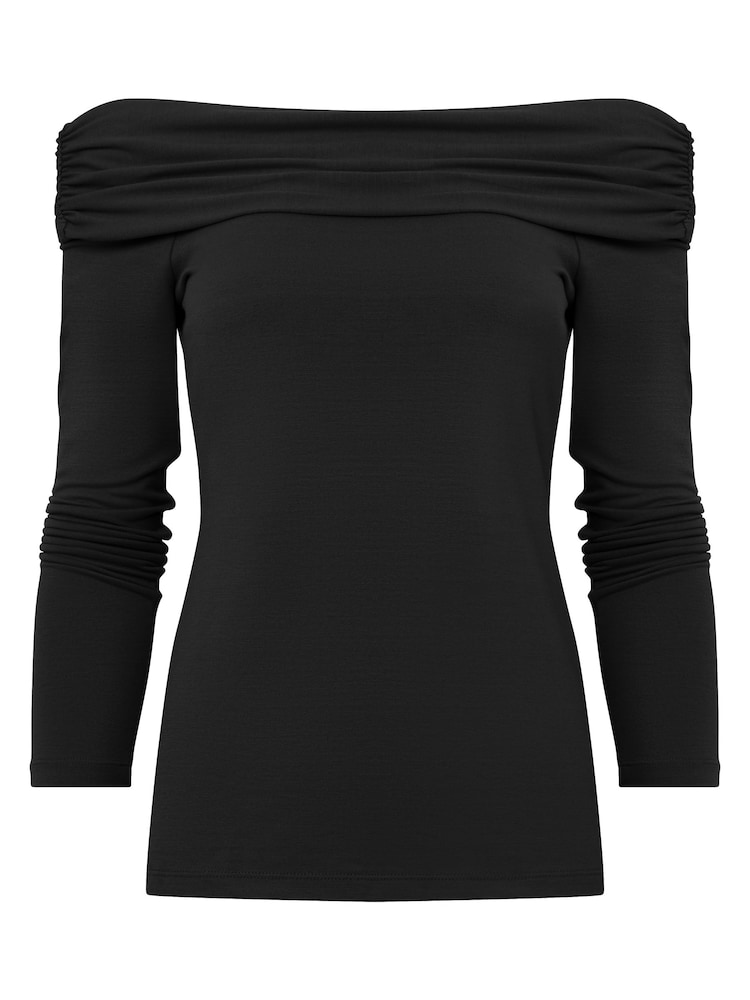 Black - Joe Browns Bardot Jersey Top - Image 7 of 7 Black - Joe Browns Bardot Jersey Top - Image 7 of 7