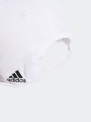 adidas Black White Kids 100% Cotton Cap - Image 4 of 4