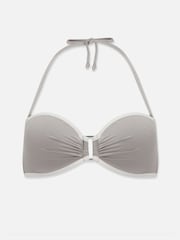 Mint Velvet Mink Brown Structured Bikini Top - Image 3 of 4