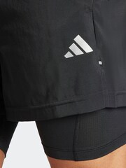 adidas Black Gym Training 2-In-1 Shorts - Image 6 of 6