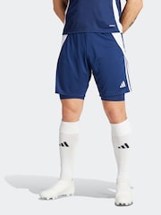 adidas Blue Tiro 24 Training 2-in-1 Shorts - Image 1 of 6