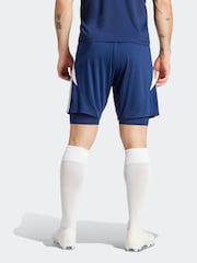 adidas Blue Tiro 24 Training 2-in-1 Shorts - Image 2 of 6