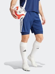 adidas Blue Tiro 24 Training 2-in-1 Shorts - Image 3 of 6