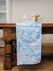 Avalon Home Blue Toile du Jouy Table Runner - Image 2 of 4