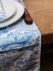 Avalon Home Blue Toile du Jouy Table Runner - Image 4 of 4