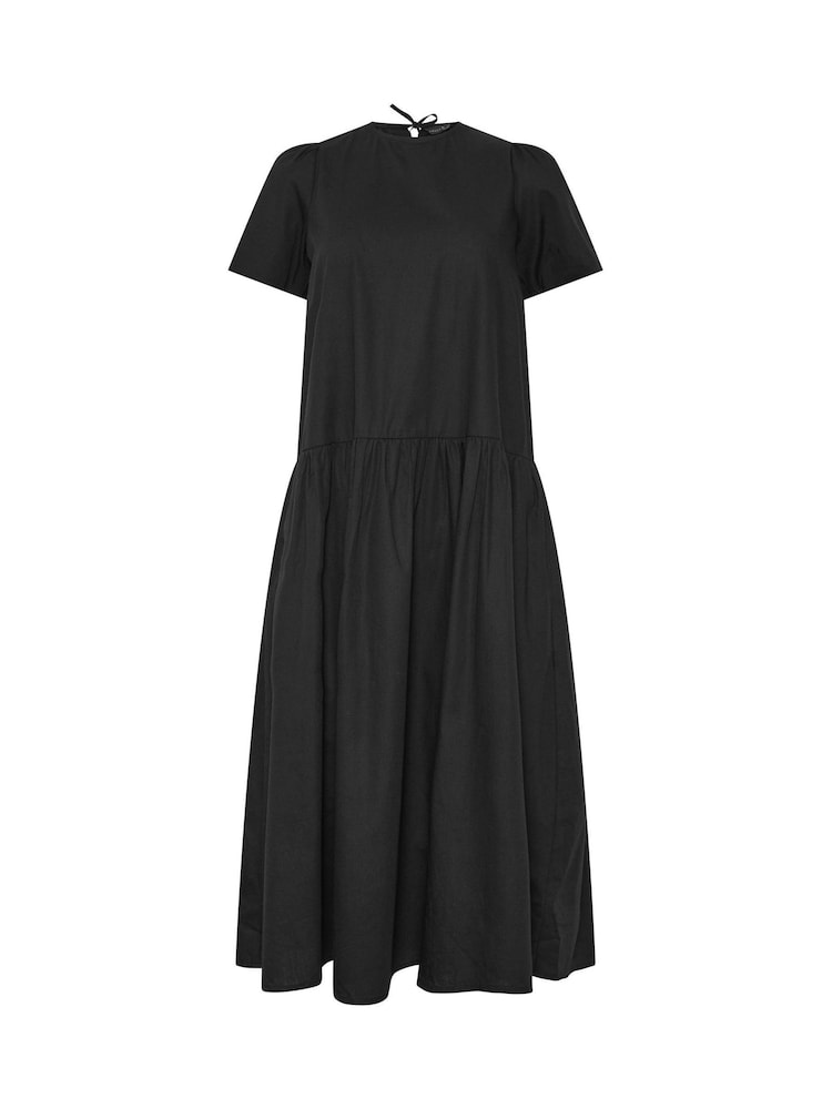 PixieGirl Petite Black Poplin Volume Maxi Dress - Image 5 of 5 PixieGirl Petite Black Poplin Volume Maxi Dress - Image 5 of 5