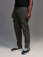 Charcoal Grey Regular Fit Stretch Utility Cargo Trousers - Image 2 of 9