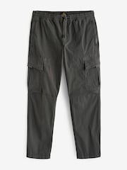 Charcoal Grey Regular Fit Stretch Utility Cargo Trousers - Image 6 of 9