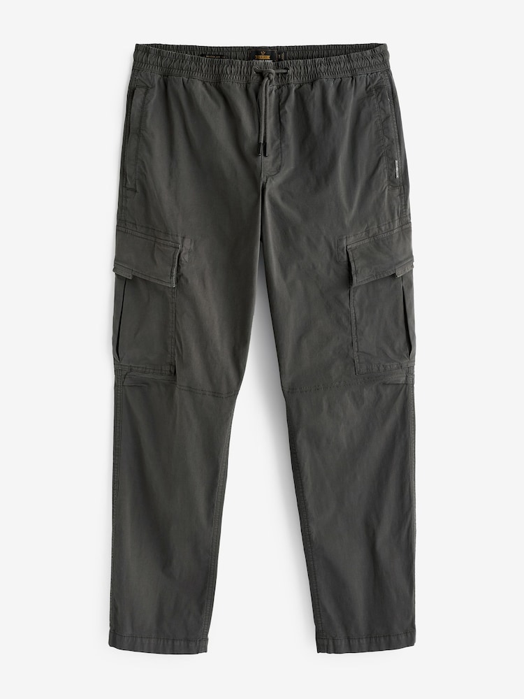 Gri cenuşiu - Pantaloni cargo elastici utilitari - Image 6 of 9