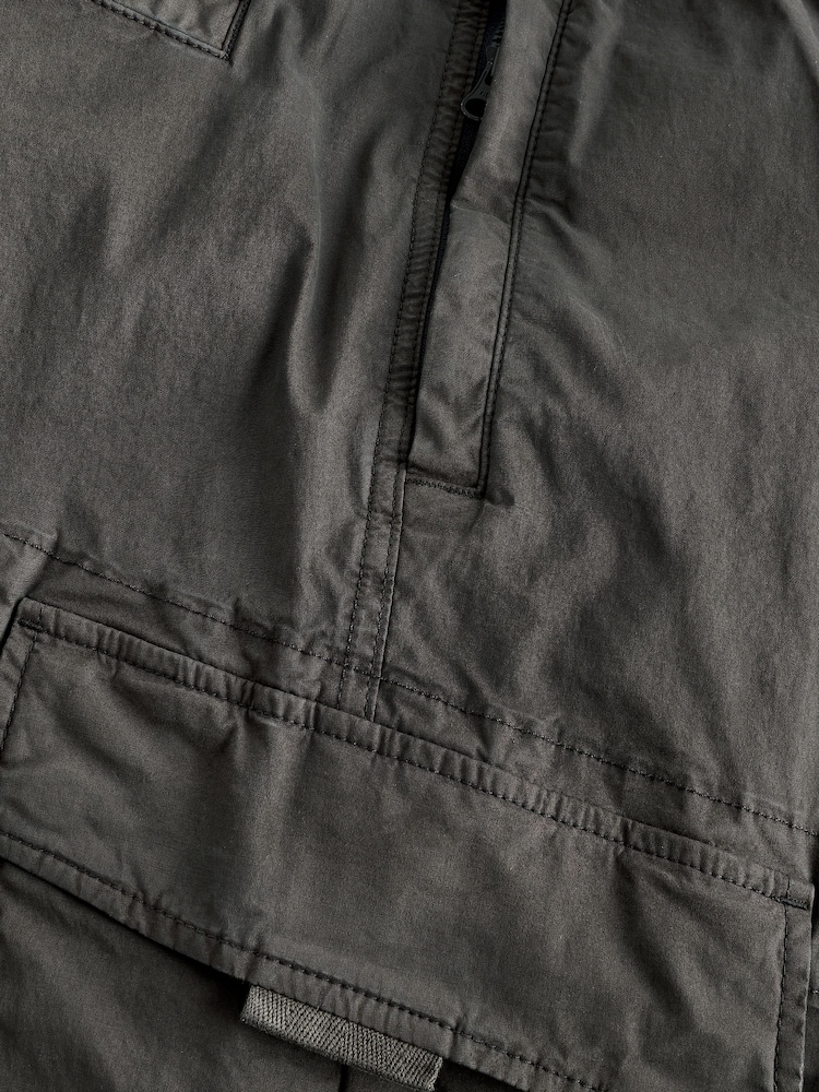 Charcoal Grey Regular Fit Stretch Utility Cargo Trousers - Image 9 of 9