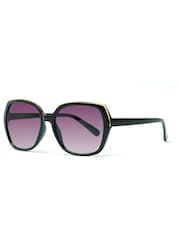 Mint Velvet Black Amalfi Gold Detail Sunglasses - Image 3 of 4