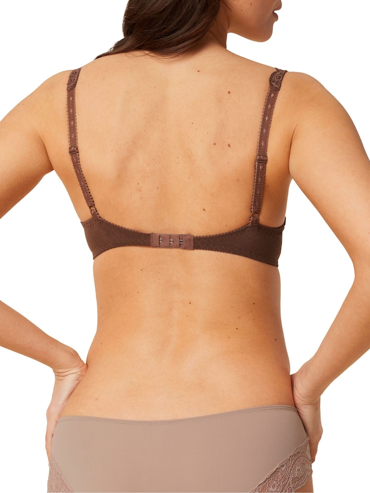 Triumph Amourette 300 Wired and Padded Brown Bra - Image 2 of 4